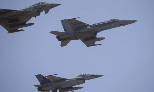 Ceremonia de certificare a detașamentului Forțelor Aeriene Finlandeze sosite în România, care vor executa misiuni de Poliție Aeriană Întărită (Enhanced Air Policing) sub comanda NATO, la baza militară de la Mihail Kogălniceanu, județul Constanța. FOT