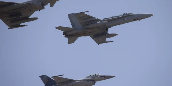 Ceremonia de certificare a detașamentului Forțelor Aeriene Finlandeze sosite în România, care vor executa misiuni de Poliție Aeriană Întărită (Enhanced Air Policing) sub comanda NATO, la baza militară de la Mihail Kogălniceanu, județul Constanța. FOT