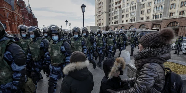 Proteste Moscova împotriva războiului din Ucraina. FOTO EPA-EFE