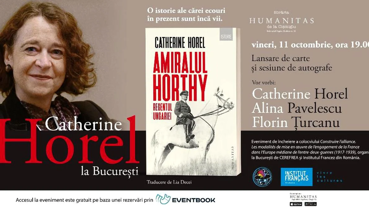 Catherine Horel la București: lansarea volumului «Amiralul Horthy» jpeg