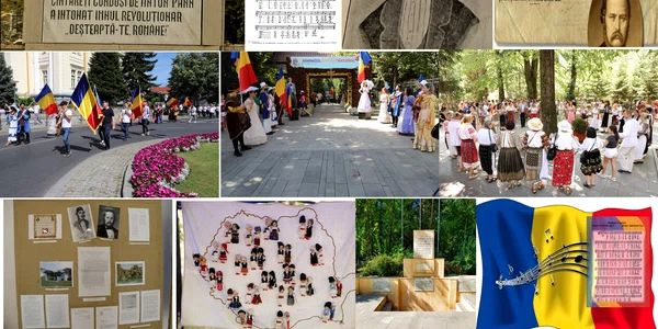Zilele Imnului Național la Râmnicu Vâlcea unde s a intonat prima dată public în 1848 Colaj