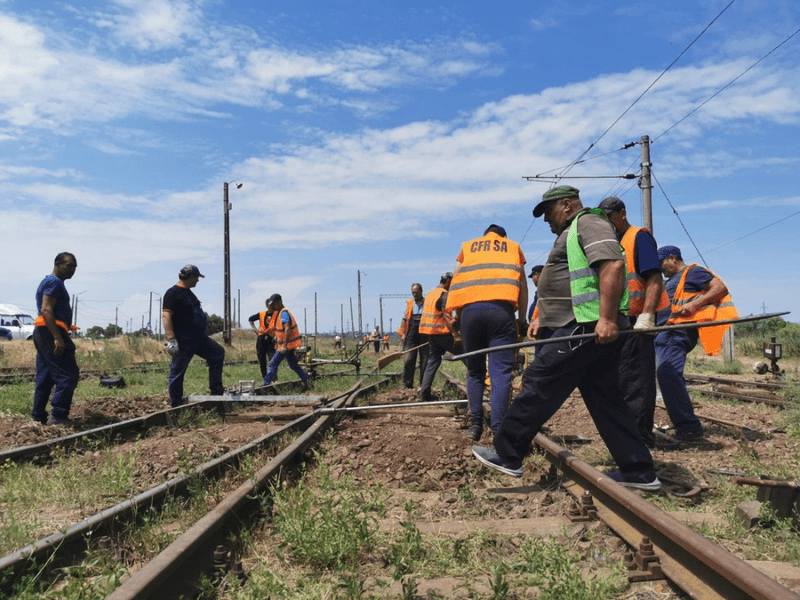 Lucrări Quick Wins pe linia de cale ferată Tecuci - Iaşi