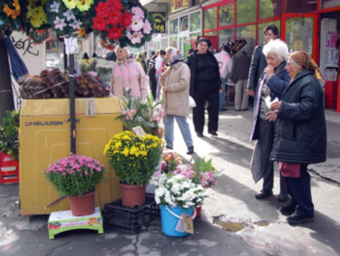 Reşiţa: Bunicuţele din Reşiţa cumpără crizanteme (GALERIE FOTO)