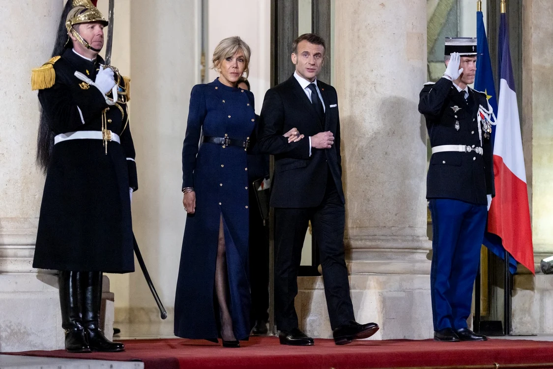 Emmanuel Macron și soția sa, Brigitte. Foto: Profimedia Images