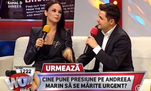Andreea Marin şi Cove au fost împreună la WOWbiz şi au mărturisit că sunt foarte buni prieteni (captură: Kanal D) jpeg
