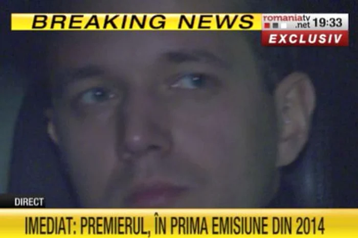 
    Andrei Năstase, cu ochii în lacrimi (captură România TV)  