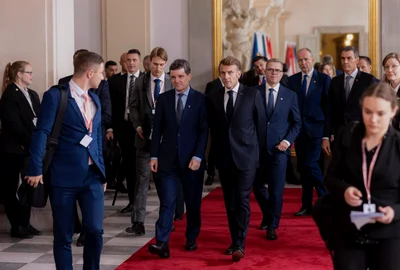 Nicusor Dan, Macron X jpg
