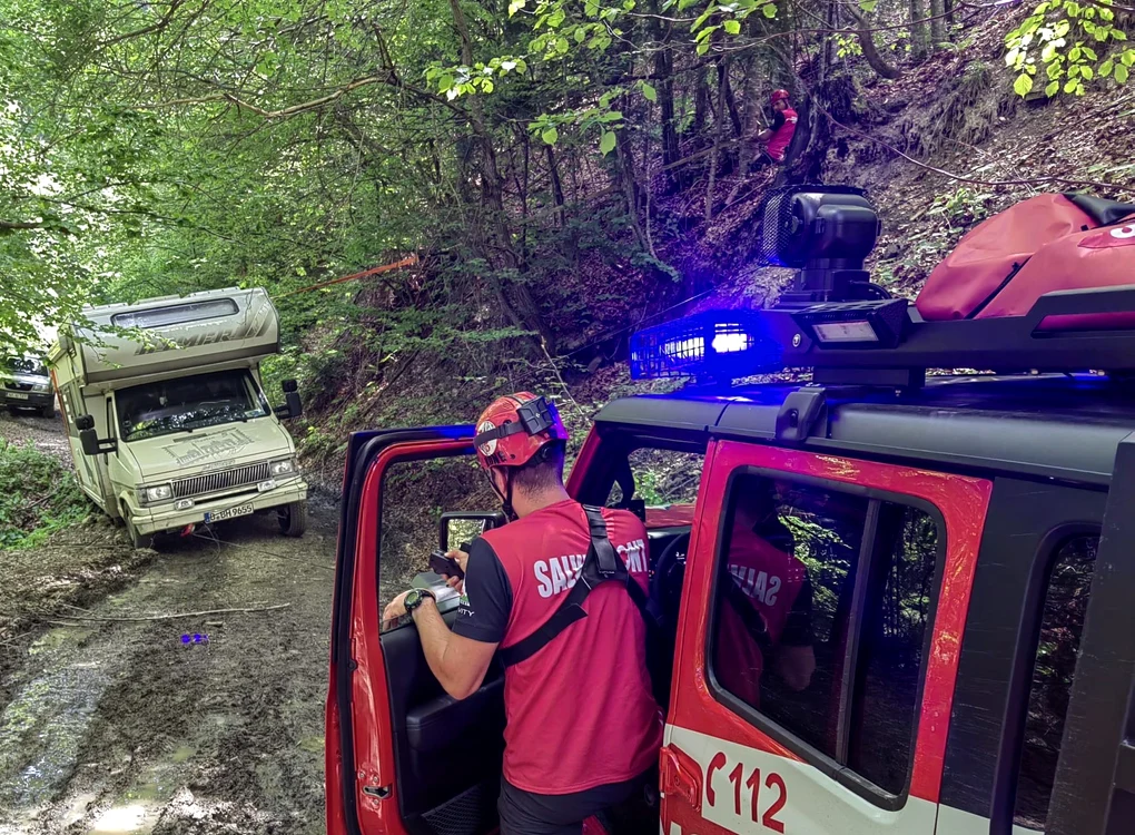 Misiunea a fost îndeplinită cu succes FOTO Salvamont Neamț