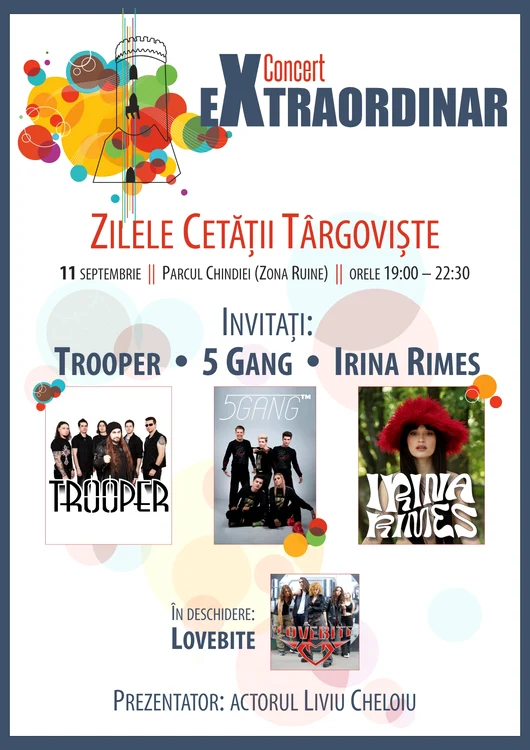 Zilele Cetății Târgoviște, 8-11 septembrie, 2022. FOTO Pmtgv