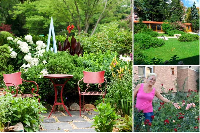 Sunt bucureșteni care și-au făcut un colț de rai în grădina din fața blocului, pe banii lorFoto: Facebook/Ciprian Ciucu