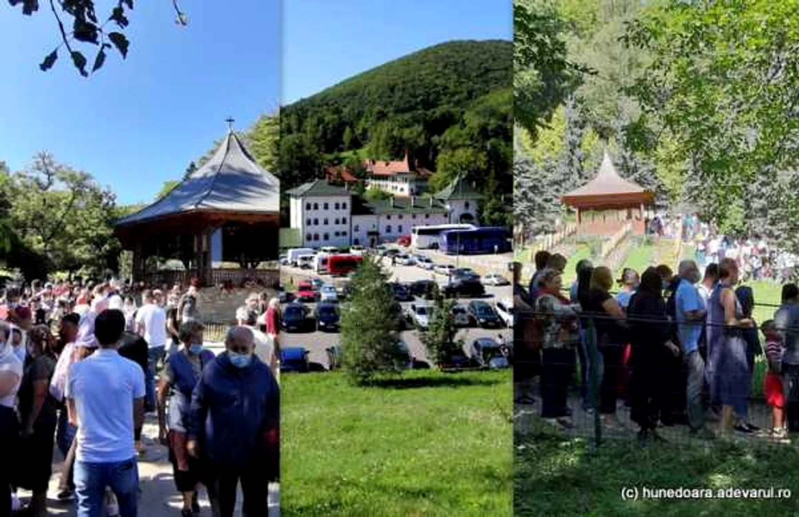 Imagini de la Mănăstirea Prislop. ADEVĂRUL.
