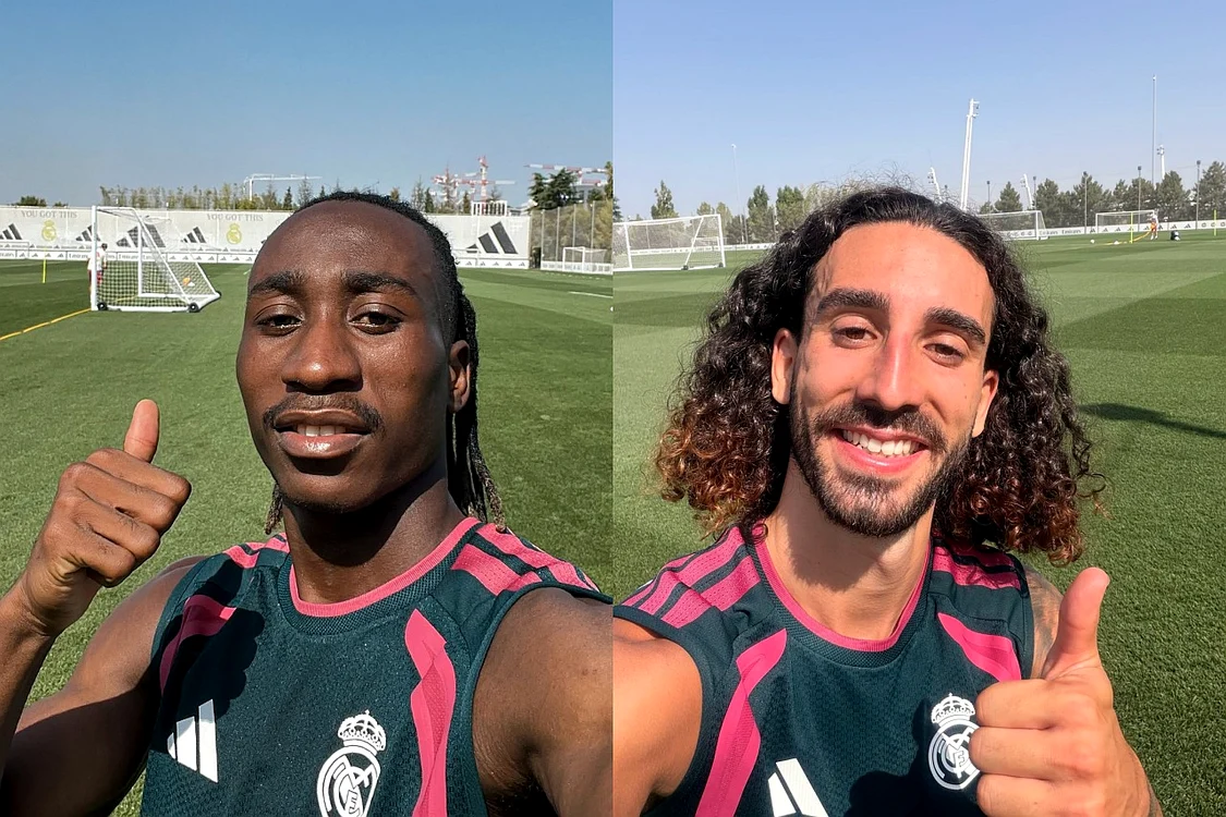 Yan Diomande și Cucurella s-au antrenat cu Real Madrid (Foto: Real Madrid)