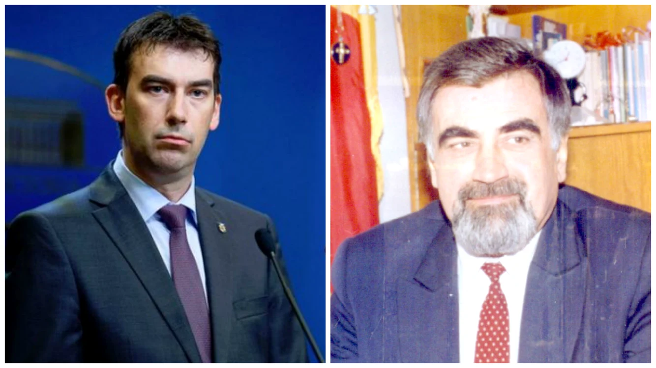 Dragoş Tudorache, noul şef al Internelor, şi tatăl său, preotul Ioan Tudorache