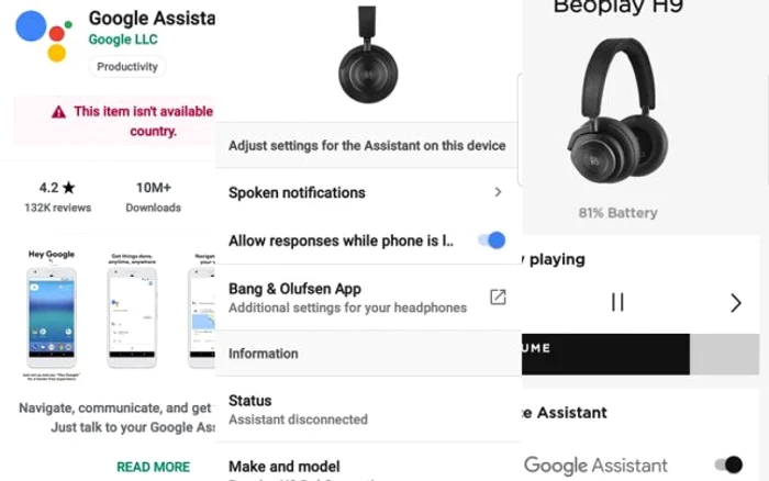 BeoPlay H9 google assistant