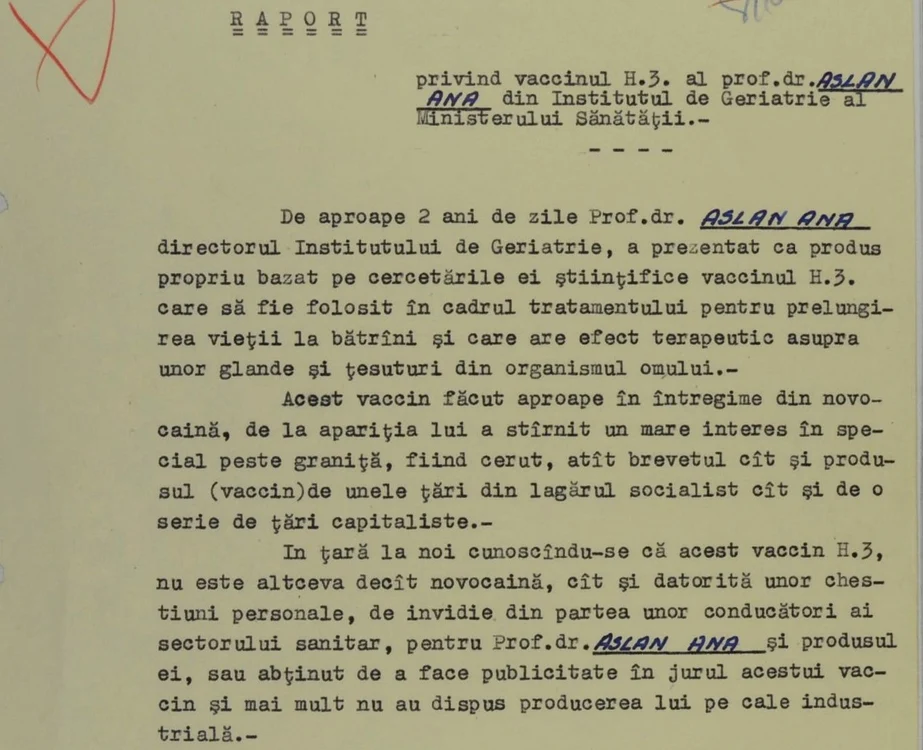 Raportul întocmit de Securitate în 1958 FOTO Centrul de Consultanță Istorică