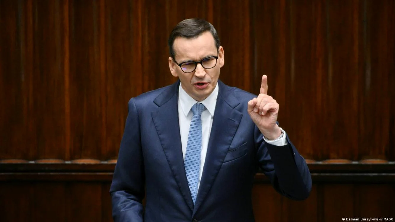 Prim-ministrul polonez Mateusz Morawiecki în Parlamentul de la Varșovia
