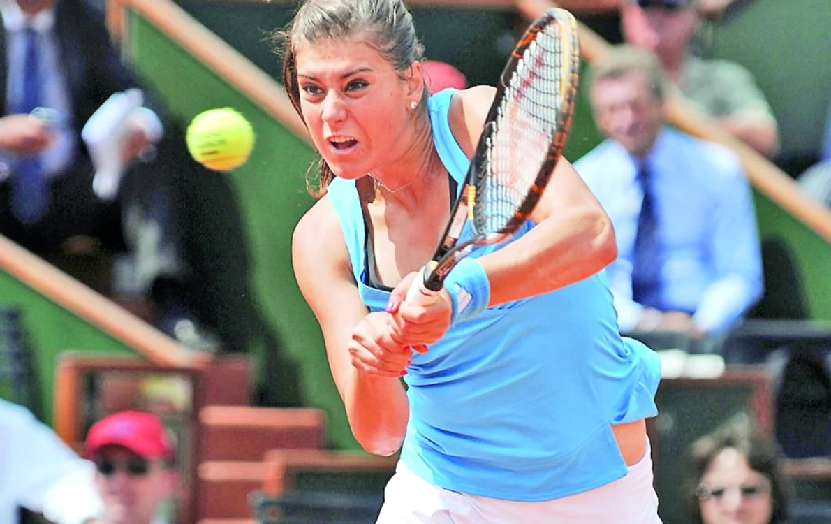 Sorana a trecut  de la pantofii  de tenis la  cei de dans