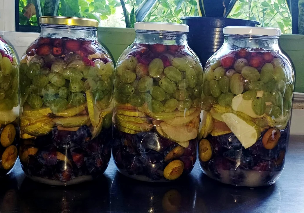 Compot de toamnă în care jujubele sunt combinate cu mai multe fructe