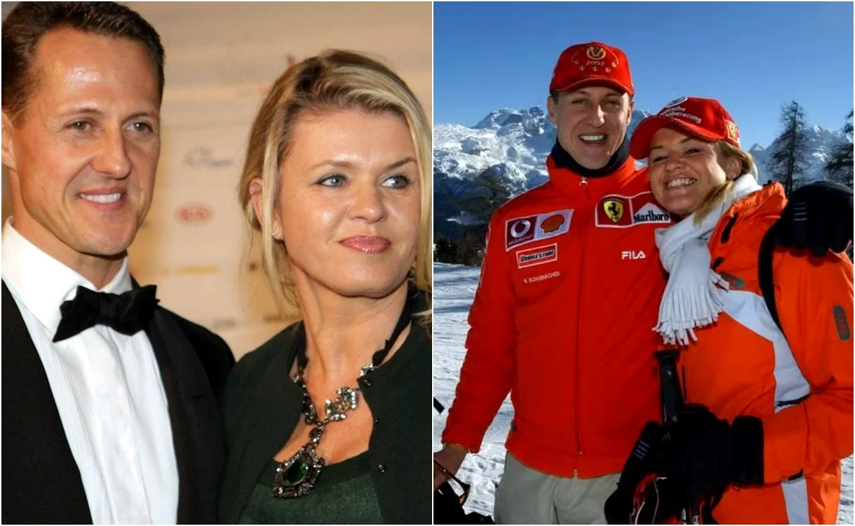 Michael și soția sa, Corinna Schumacher.