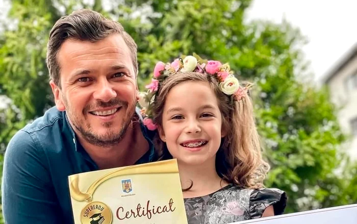 Dan Cruceru, de Ziua Copilului cu fiica sa