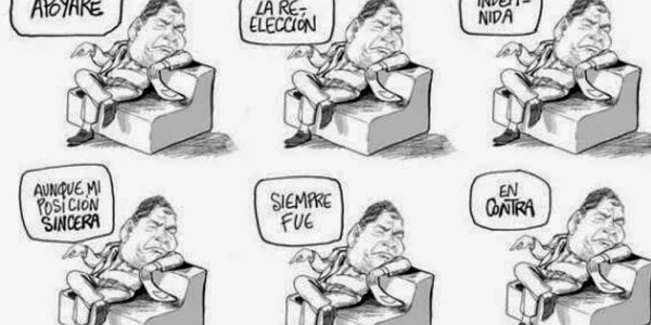 Bonil caricatura Correa