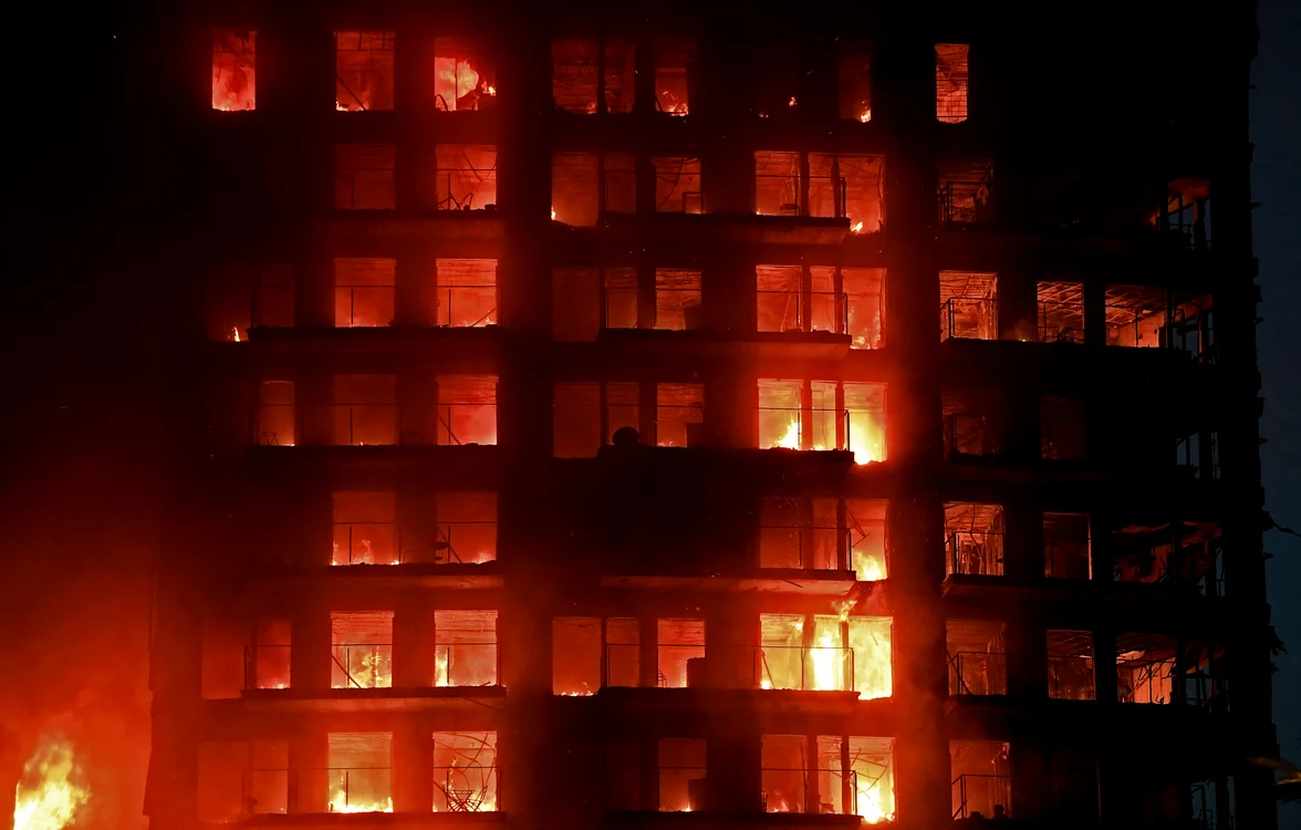 Incendiu Valencia 22 februarie 2024 Foto AFP 3 jpeg