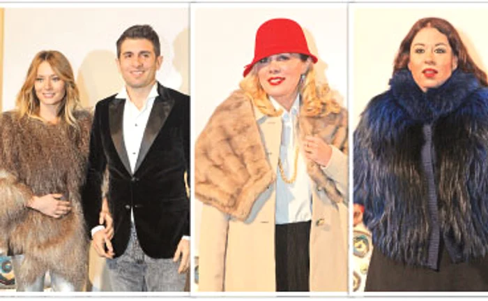 Laura Cosoi poartă o blană de 600 de euro, din miel tibetan. Dana Săvuică are o capă din vizon, al cărei preţ trece de 1.300 de euro. Haina Oanei Roman este din vulpe argintie vopsită şi costă în jur de 1.500 de euroFotografii: Sever Gheorghe