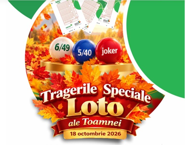 Tragerile Speciale Loto ale Toamnei, duminică, 18 octombrie: premii suplimentate și jackpoturi de peste 2,9 milioane de euro
