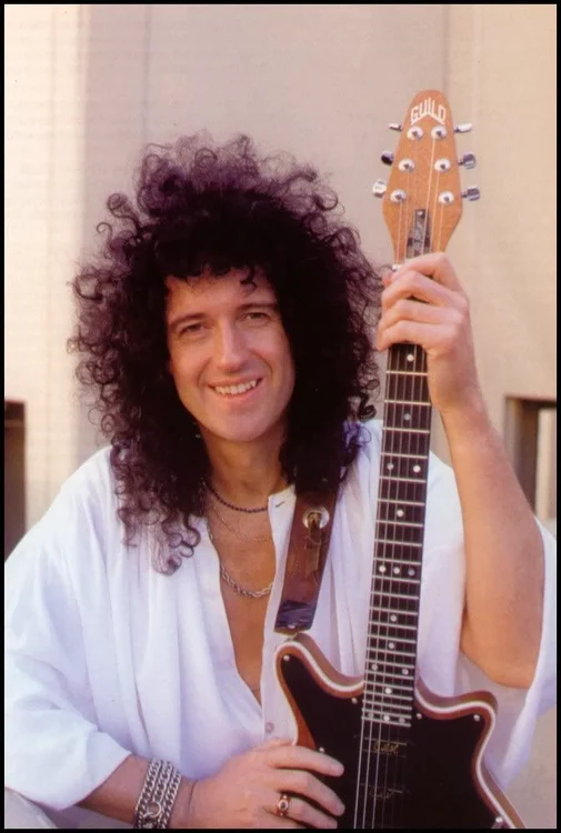 Brian May, chitaristul formației Queen, în tinerețe