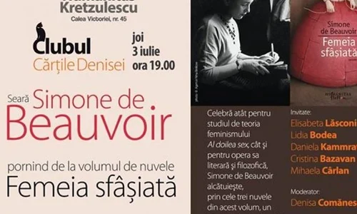 Seară Simone de Beauvoir la Clubul Cărţile Denisei jpeg