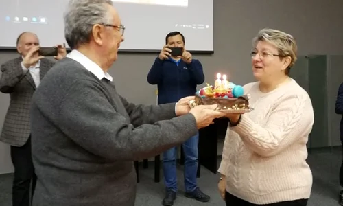 Colegii l au sărbătorit pe Gheorghe Mărmureanu la împlinirea a 80 de ani jpeg
