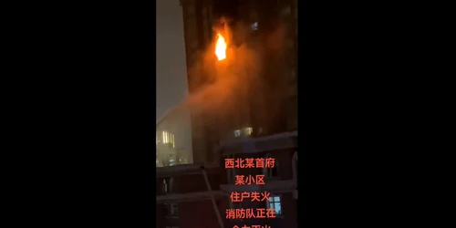 incendiu china Foto Twitter jpg