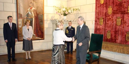 Bibiana Stanciulov  alături de Regele Mihai