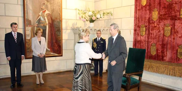 Bibiana Stanciulov  alături de Regele Mihai
