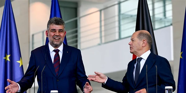 Marcel Ciolacu vizita la Berlin Olaf Scholz Foto EPA EFE jpg
