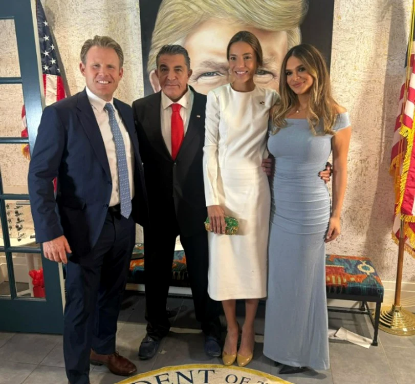 Tamila Cristescu, alături de Paolo Zampolli, Ana Irene Delgado și Andrew Giuliani FOTO: FB