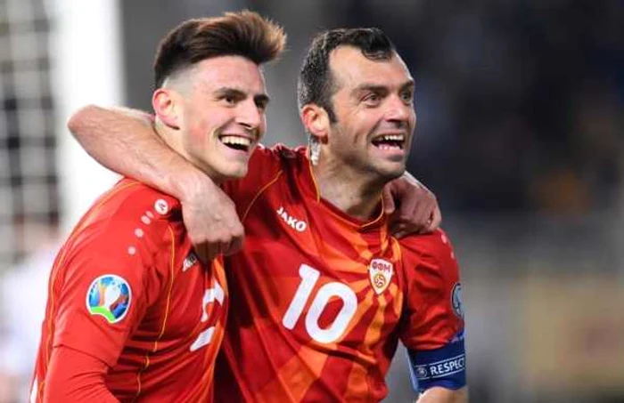 Goran Pandev (dreapta) a dus Macedonia de Nord la Euro 2020