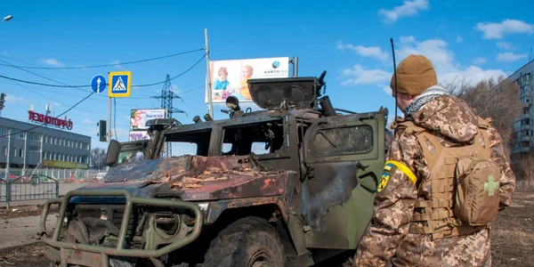 blindat rusesc AFV TIGER ars harkov razboi ucraina 27 feb 2022 foto unian