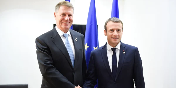 Emmanuel Macron si Klaus Iohannis FOTO presidency.ro 