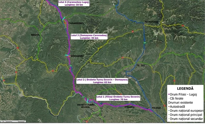 Filiaşi – Lugoj va avea o lungime de aproximativ 230 de km, Foto: Facebook Cristian Pistol