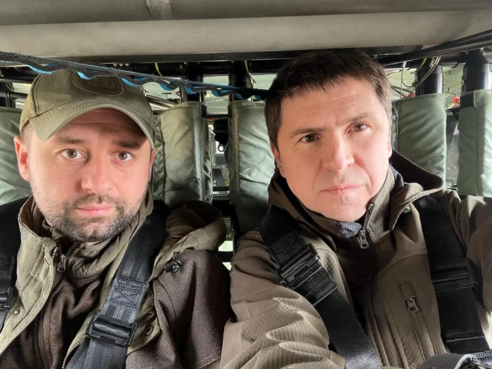 Reprezentanții Ucrainei - Mihail Podoliak / David Arahamia - Twitter