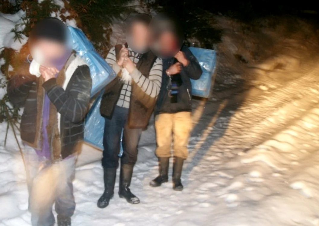 Opt persoane au fost reţinute de poliţiştii de frontieră FOTO: Adevărul