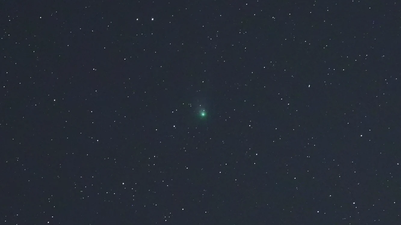 Cometa verde a fost fotografiată în zona unei mlaştini de lângă Drebber Foto Profimedia
