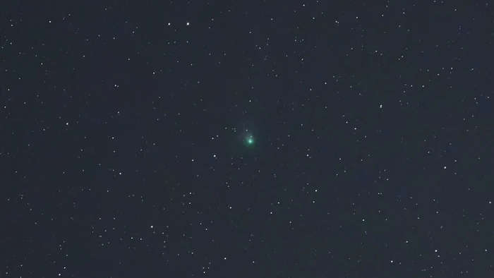 Cometa verde a fost fotografiată în zona unei mlaştini de lângă Drebber Foto Profimedia