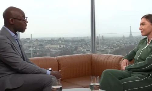 Simona Halep, in interviul acordat Euronews (Captura Youtube) jpg