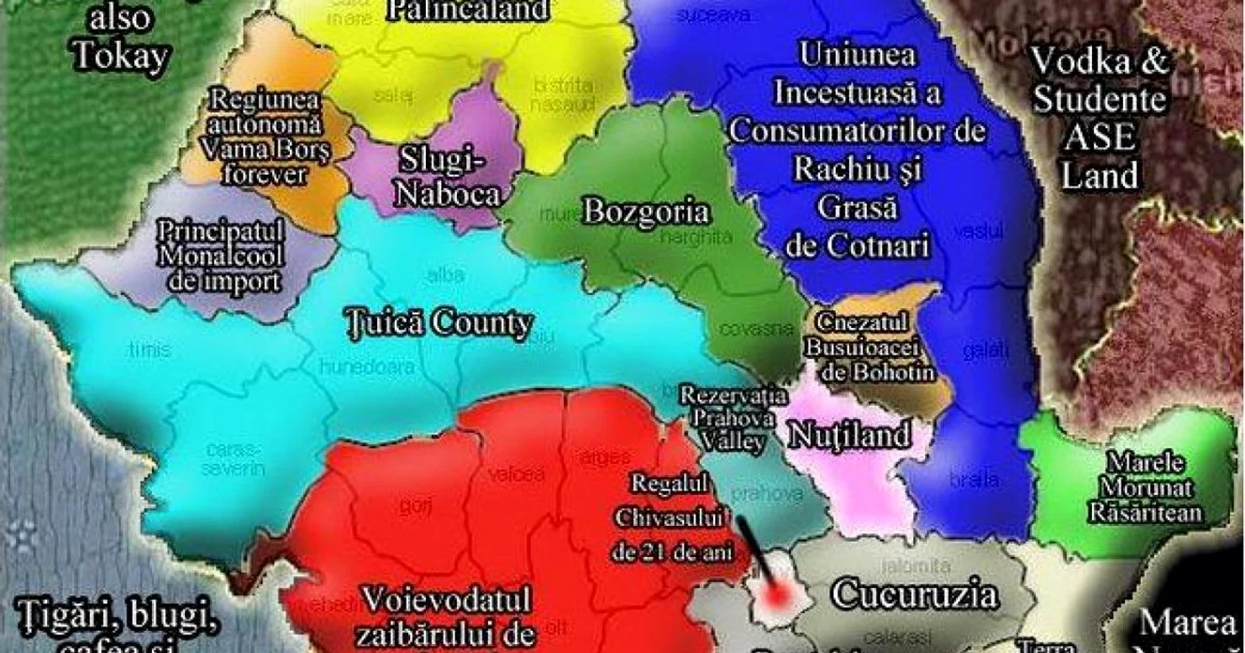 Regionalizarea - varianta populară FOTO Infografie arhivă Adevărul