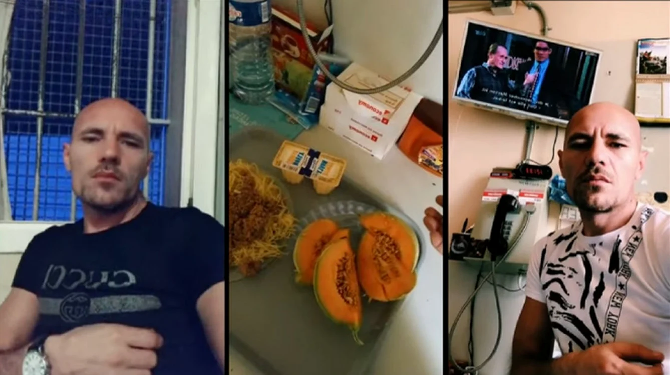 George D. şi mâncarea primită în  închisoare: paste cu carne şi pepene galben FOTO captură video