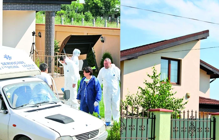 Casa unde locuia Mădălina şi familia ei a fost luată ieri cu asalt de poliţişti şi medici legişti