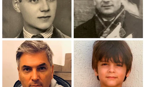 Mircea Radu a postat un colaj de fotografii în care apare alături de bunic, tată și fiul lui, Tudor  jpeg