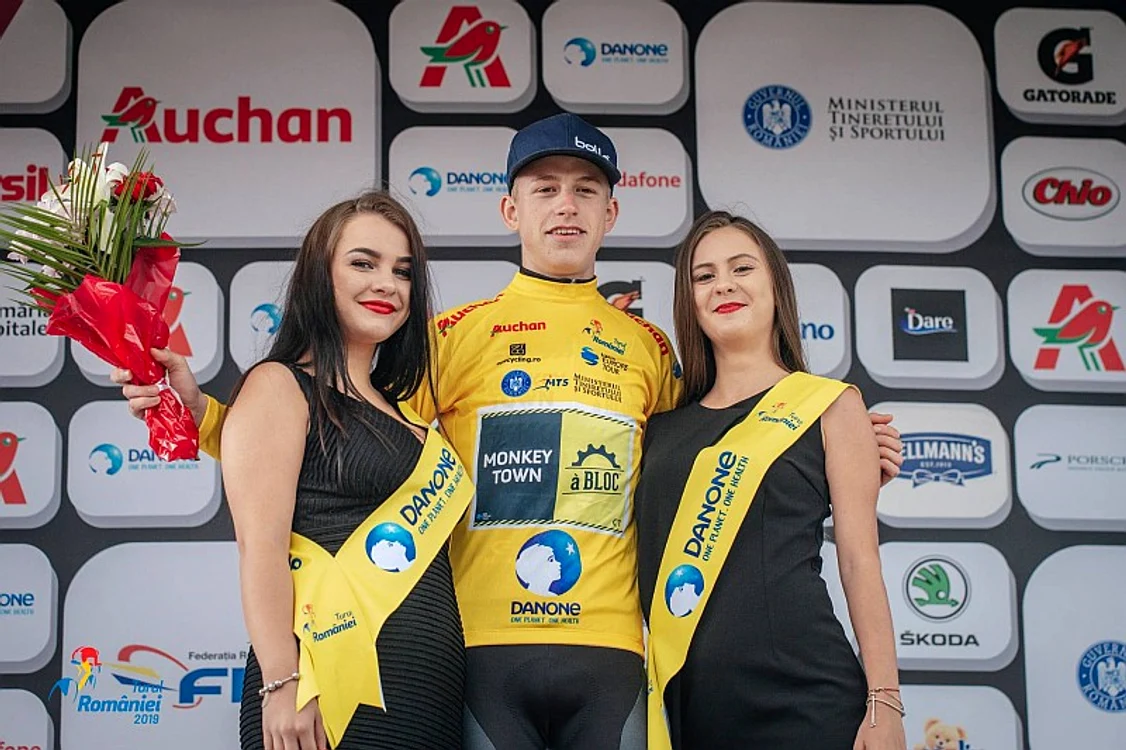 
    Olandezul Alex Molenaar a câștigat tricoul galben în Turul României 2019Foto: Traian Olinici  